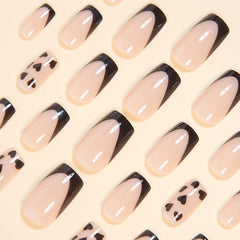 CTTHNBD uñas postizas de cobertura total negro para un estilo duradero.