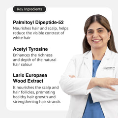 Cureskin suero, textura ligera y absorción rápida en cabello