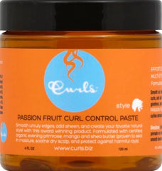 Curls Pasta de Control de Fruta de la Pasión aplica en bordes para alisarlos.