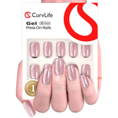 Curvlife uñas con patrones de gel artísticos.