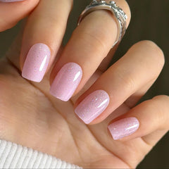 CurvLife uñas postizas cuadradas con brillo de salón y ajuste cómodo