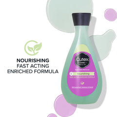 Aceite de albaricoque y vitamina E nutre uñas durante el proceso.