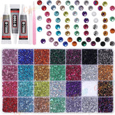 Piedras strass Cynailli coloridas de 3 mm para manualidades y decoraciones.