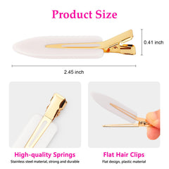 Pinza D sin pliegues sin dientes para cabello suave y cómodo.
