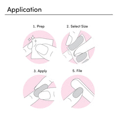 Contenido del set: 32 tiras, prep pad y lima para manicura completa