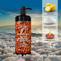 Dead Sea Collection etiqueta sandalo: aroma delicado para una experiencia agradable.