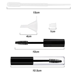 Detalle del aplicador Debaishi en tubos máscara 10 ml para pestañas