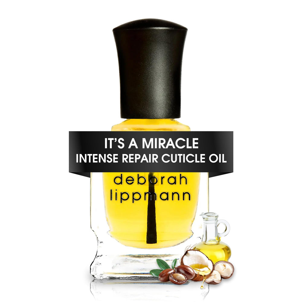 Deborah Lippmann It's A Miracle Aceite de Cutícula en botella, hidrata cutículas secas.
