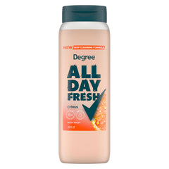 Degree All Day Fresh Citrus: botella con aroma cítrico para la ducha