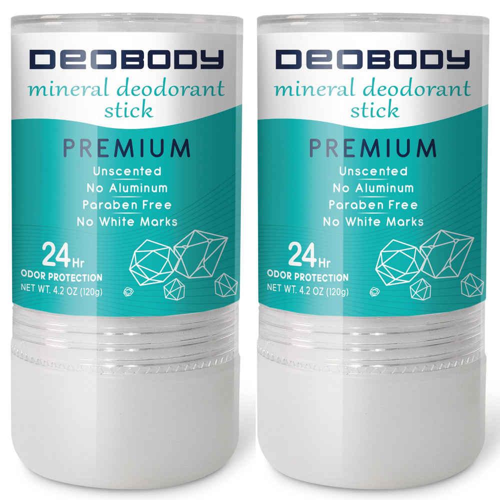 DEOBODY alumbre piedra para axilas, protección duradera y natural.