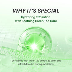 Bio-Peel Gauze contiene té verde y Centella Asiática para calmar e iluminar la piel.