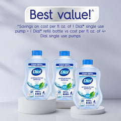Fragancia Agua de Manantial de Dial Defensa antibacterial para manos frescas.