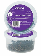 Diane Horquillas Extra Jumbo de 3 pulgadas en negro, ideal para fijar peinados con seguridad.
