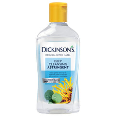 Dickinson's hamamelis, botella vertido, limpia poros con frescura natural.