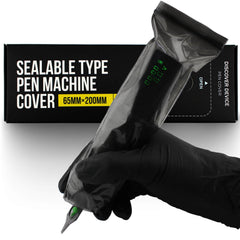 DISCOVER DEVICE coberturas grandes para máquina de tatuaje, ajuste universal y protección higiénica.