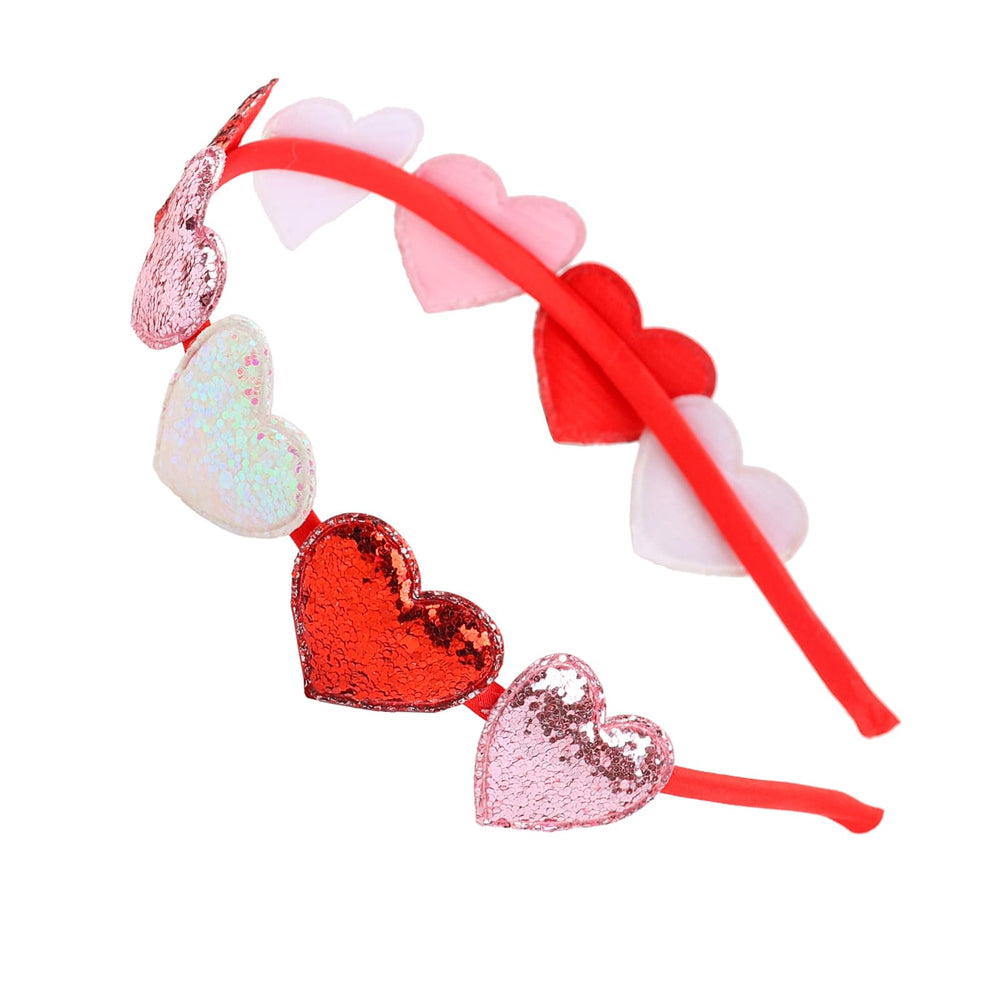 La DIUEWOW diadema corazón brillante es ideal para fiestas y fotos.