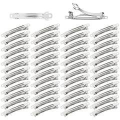 Dizila clip Frances metal plateado 6 cm, base perfecta para embellecer cabellos