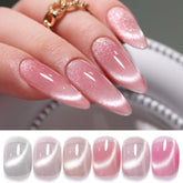 Double Rhythm set de gel uñas 6 colores, acabado versátil para uñas personalizadas