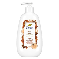 Dove, botella de gel chai especiado para manos suaves y limpias