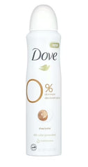 Dove Desodorante sin aluminio con manteca de karité para piel suave en uso diario.