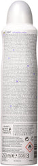 Dove Desodorante spray corporal, boquilla atomizador para aplicación cómoda y rápida.