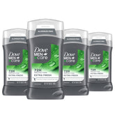 Dove Men+Care Desodorante Extra Fresco en barra, aroma cítrico y protección diaria