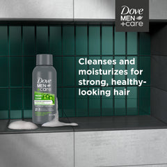 Etiqueta del producto Dove Men+Care Fortifying 2 en 1, información clara.