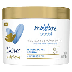 Dove Body Love prelimpieza corporal cremosa para iniciar la hidratación suave