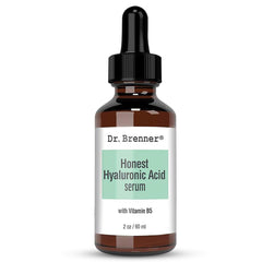 Dr. Brenner serum ácido hialurónico en bote, hidratación suave para la piel.