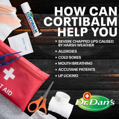 Protección diaria de Cortibalm para labios secos