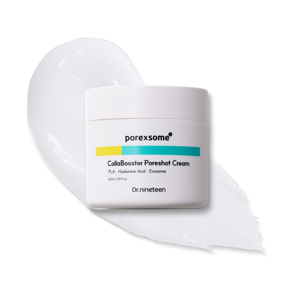 Dr.nineteen CollaBooster Poreshot crema, botella elegante para apretar poros