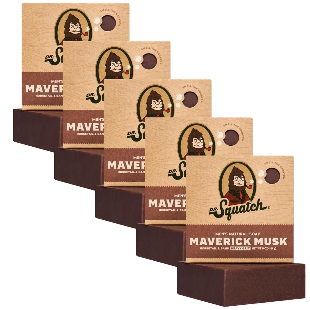 Dr. Squatch Maverick Musk, barra natural para una ducha revitalizante.