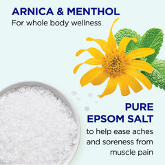 Dr Teal's Arnica Mentol en baño para sensación de bienestar general.