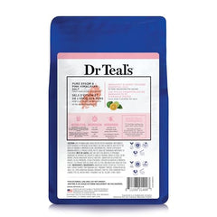 Dr Teal's Sal Epsom - minerales rosa Himalaya reponen minerales y bienestar.