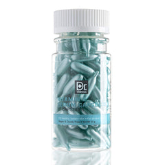 Dr. Wellness cápsulas de suero con brillo natural para piel radiante.