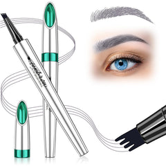 DRMODE lápiz para cejas gris con cuatro puntas para trazos finos y naturales.