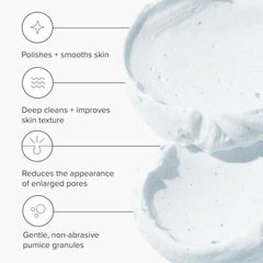 DRMTLGY Microdermabrasion Scrub: granulos de piedra pómez visibles para suavizar textura