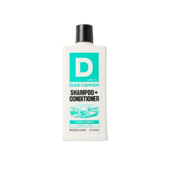 Duke Cannon Tropic Drift: botella frontal para lavado suave diario.