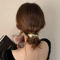 Gomas para el pelo Duleylv con acabado en oro y diseno clasico, combina con estilos diarios.