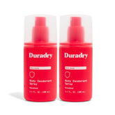 Duradry desodorante para el cuerpo en botella, protección durante todo el día.