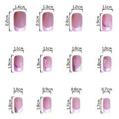 DZPGUONIZ aplicación fácil de uñas cortas para hacer en casa