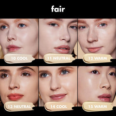 e.l.f. Soft Glam Foundation, muestra de tono, encuentra tu color ideal.