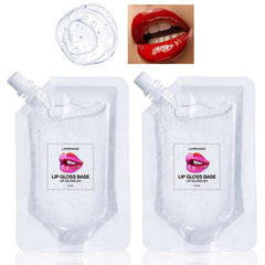 Base de brillo labial Eakroo, envase claro de 100 ml, 2pack.