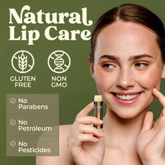 Earth's Daughter bálsamo con ingredientes orgánicos y vitamina E, textura suave.