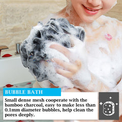 Esponja Easymoo lufa de baño, tira para colgar, secado rápido tras cada ducha.