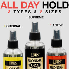 EBIN NEW YORK Wonder Lace Bond Melt Spray, derrite encaje para acabado invisible.