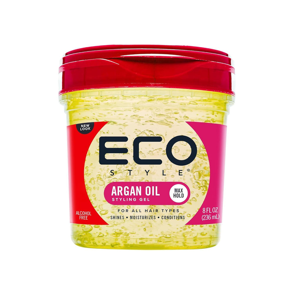 Eco Style Gel de Argán: brillo duradero para el cabello.