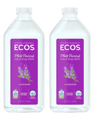 ECOS Jabón de manos lavanda: vertido suave para un lavado calmante.