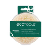 EcoTools cepillo corporal seco, frente, cerdas sintéticas para exfoliar suavemente la piel