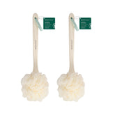 EcoTools EcoPouf cepillo de baño con mango largo para alcanzar la espalda.